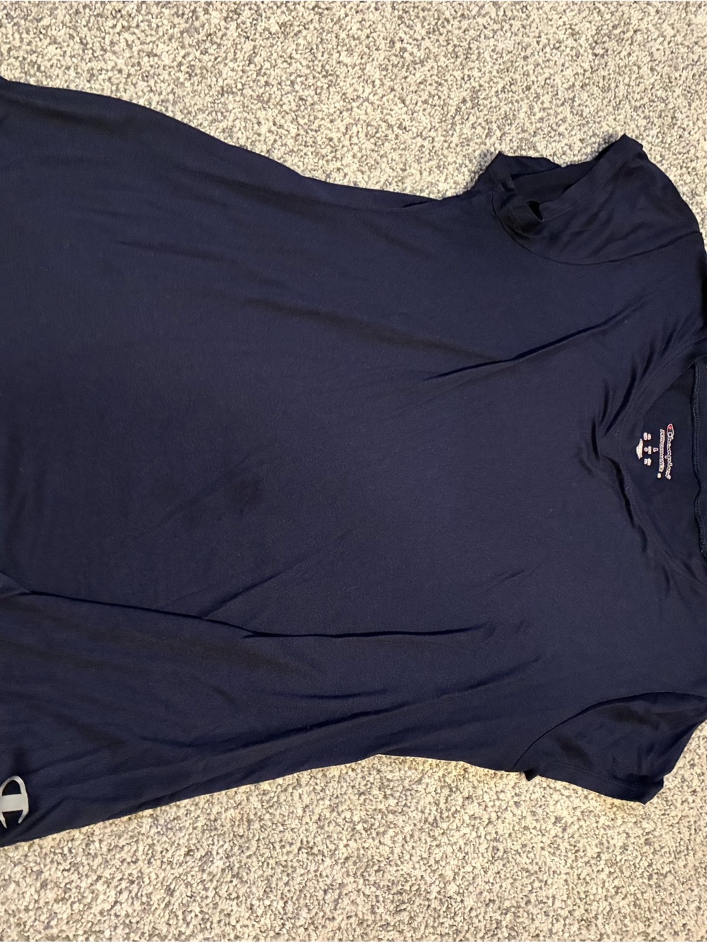 Champion Women's Short-Sleeve Crew Tee in Navy